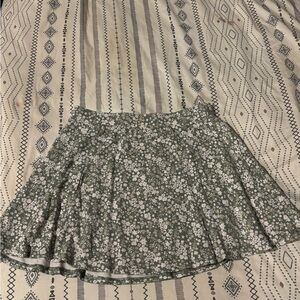 Floral Green Skirt